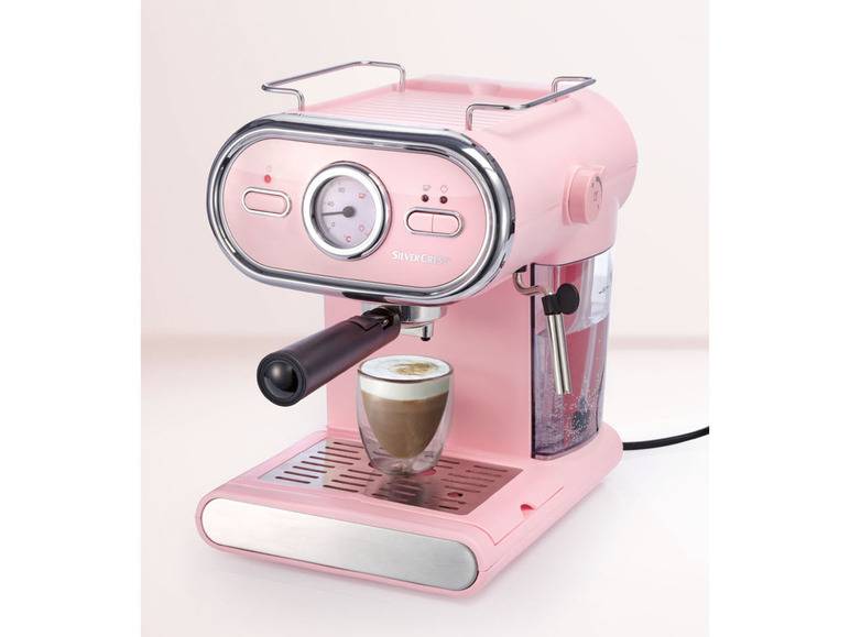 SILVERCREST® KITCHEN TOOLS Espressomaschine/Siebträger Pastell rosa SEM 1100 D3 Neueste Stile