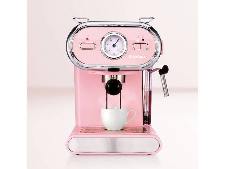 SILVERCREST® KITCHEN TOOLS Espressomaschine/Siebträger Pastell rosa SEM 1100 D3 Neueste Stile