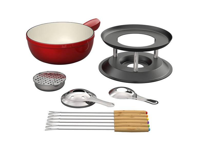 ERNESTO® Fondue Gusseisen 20 cm Nur noch ein Tag übrig