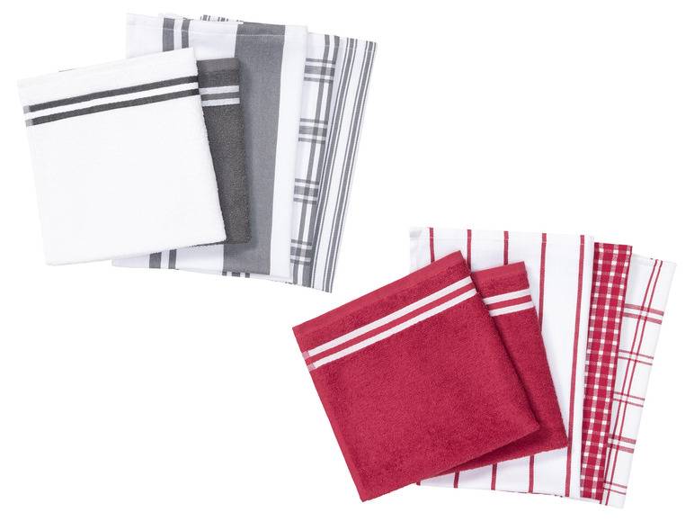 LIVARNO home Küchentuch-Set, 5 Stück Black Friday Preise