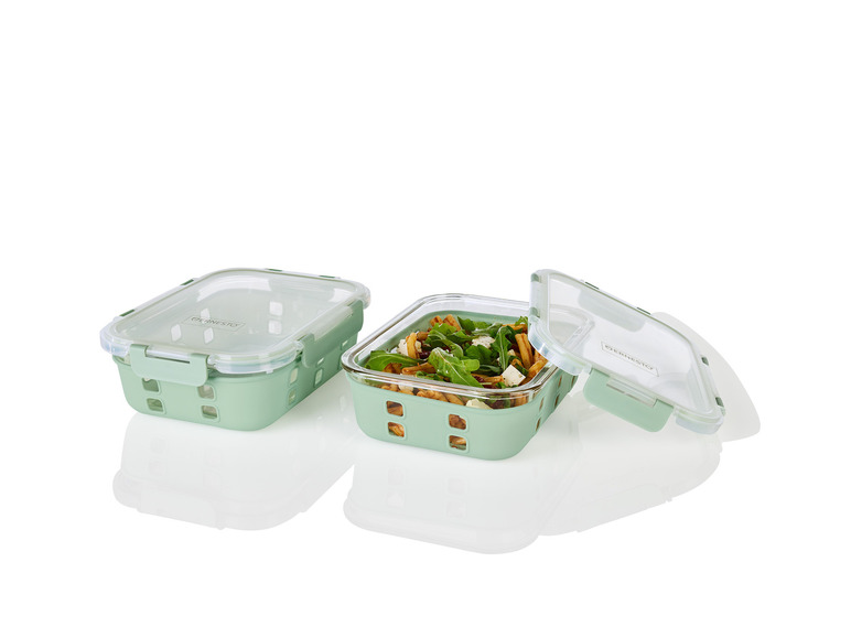 ERNESTO® Glas-Frischhaltedosen-Set, 2 Stück Schlussverkauf