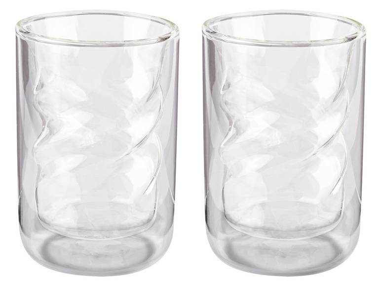 ERNESTO® Doppelwandige Gläser, 2 Stück, aus Borosilikatglas Blitzangebot