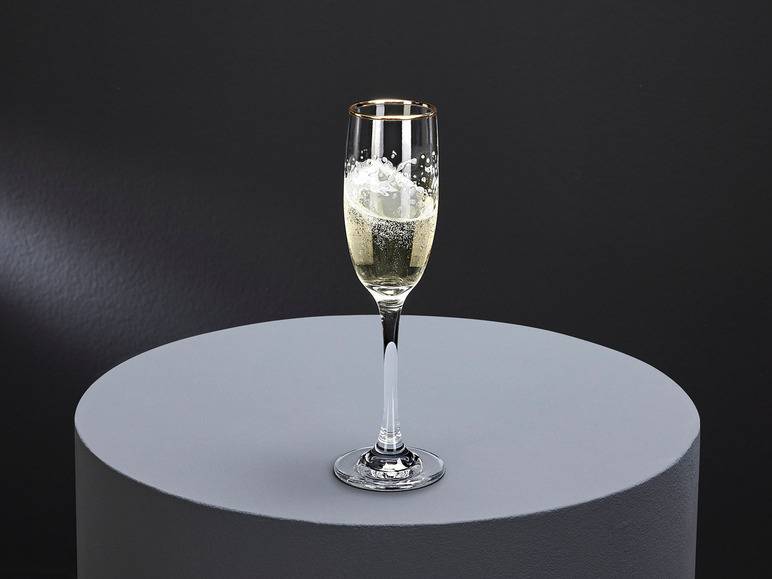 ERNESTO® Glas Set, 6-teilig, mit Goldrand Kauf eins, bekomm eins gratis