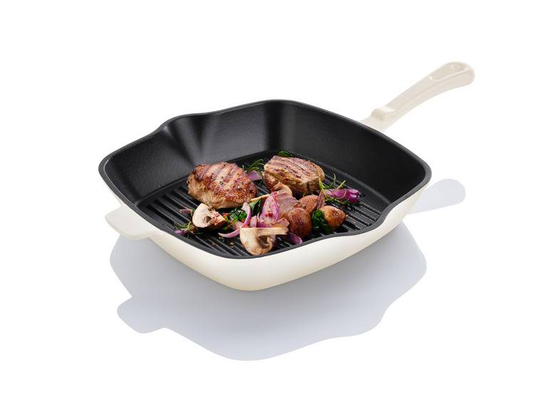 LIVARNO home Gusseisen-Grillpfanne, mit beidseitigem Ausgießer Speichern exportieren