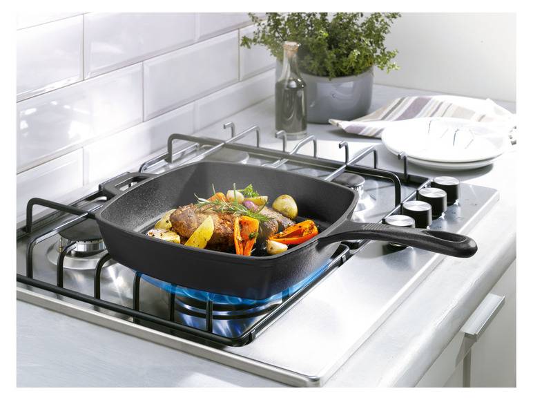 GRILLMEISTER Gusseisen mit Wok und Bratpfanne Sonderangebot