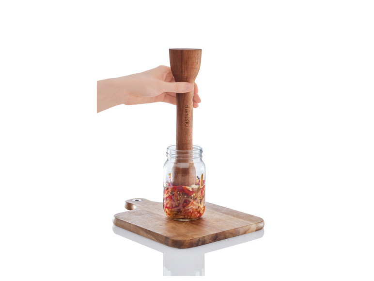 ERNESTO® Fermentier-Holzstampfer \ Fermentier-Glasgewichte Versandkostenfrei
