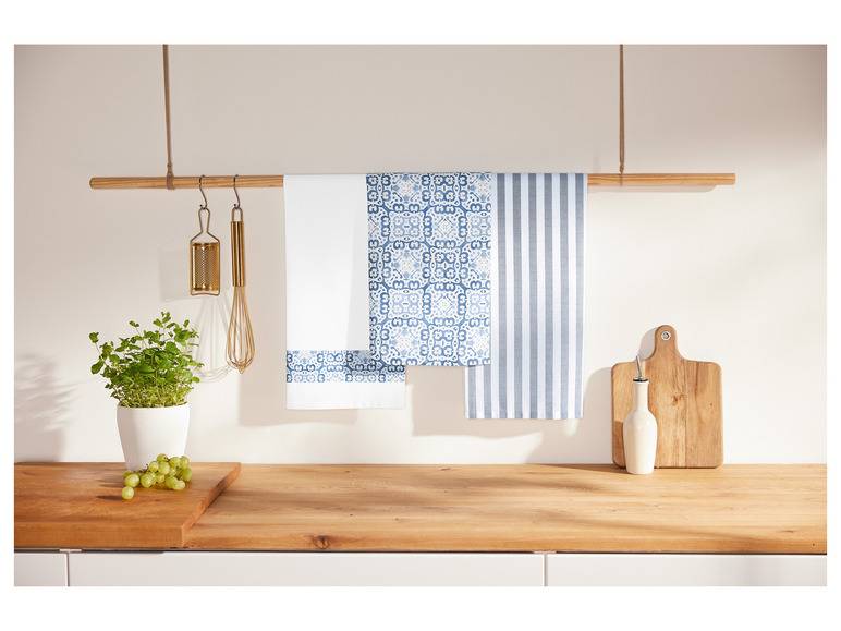 LIVARNO home Geschirrtücher, 3 Stück, 50 x 70 cm Exklusivangebot