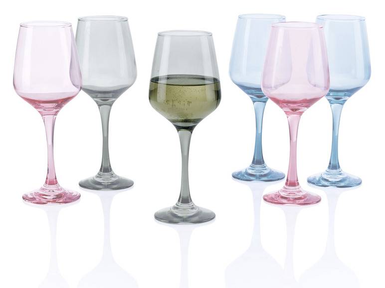 ERNESTO® Wein- / Wassergläser-Set, Bunt, 6 Stück Valentinstagsangebot