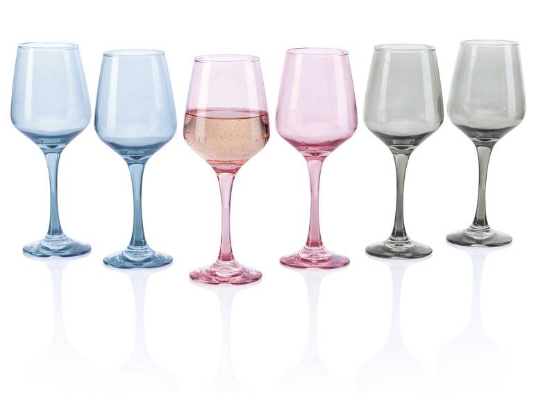 ERNESTO® Wein- / Wassergläser-Set, Bunt, 6 Stück Valentinstagsangebot