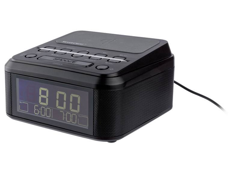 SILVERCREST® Uhrenradio, mit Qi Ladung, DAB+, Bluetooth Blitzangebot