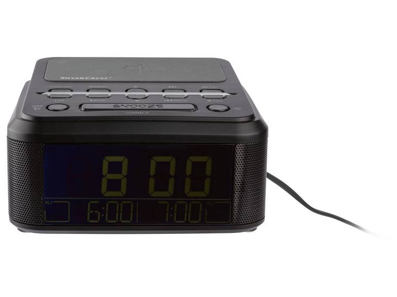 SILVERCREST® Uhrenradio, mit Qi Ladung, DAB+, Bluetooth Blitzangebot