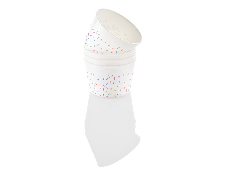 ERNESTO® Eisbecher-Set \ Sundae-Waffelbecher-Set \ Trinkbecher-Set, BPA-frei Bis zu 65% Rabatt