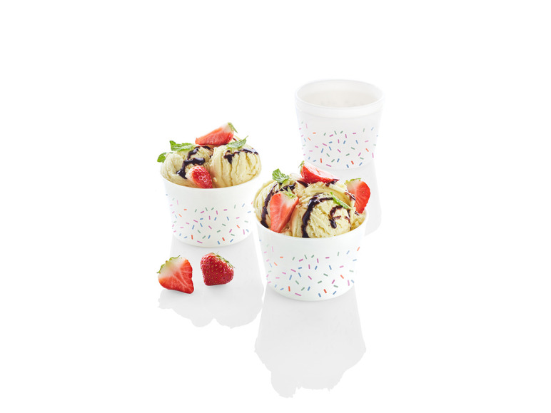 ERNESTO® Eisbecher-Set \ Sundae-Waffelbecher-Set \ Trinkbecher-Set, BPA-frei Bis zu 65% Rabatt
