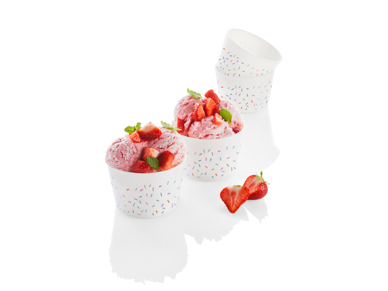 ERNESTO® Eisbecher-Set \ Sundae-Waffelbecher-Set \ Trinkbecher-Set, BPA-frei Bis zu 65% Rabatt