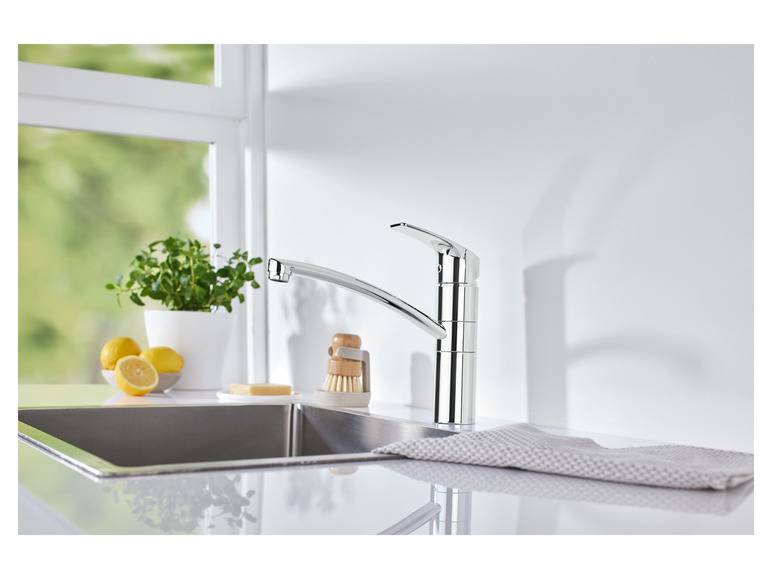 LIVARNO home Küchenarmatur , Eco-Click-Wassersparfunktion Limitierter Zeitrabatt