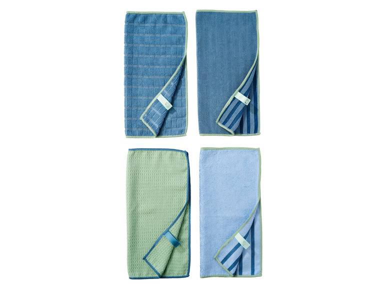 LIVARNO home Mikrofasertücher-Set, 4 Stück Fabrikpreis