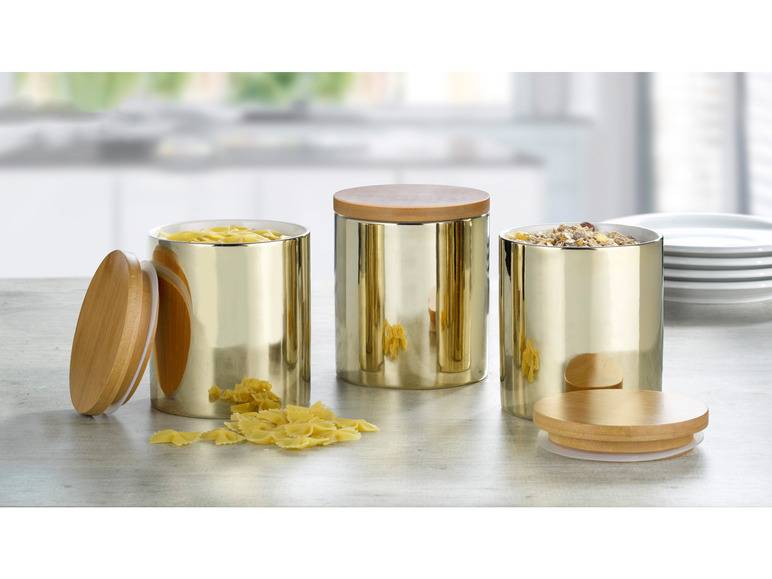 Esmeyer Porzellandosen mit Bambusdeckel 3er Set Neueste Mode