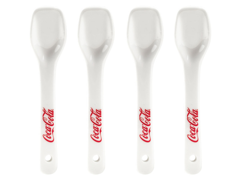 Coca Cola Eisbecher mit Löffeln, 4er Set Sonderangebote