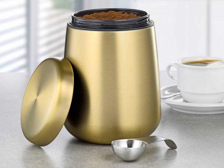 Esmeyer Kaffee-/ Vorratsdose Edelstahl inkl. Löffel im Deckel Bis zu 50% Rabatt