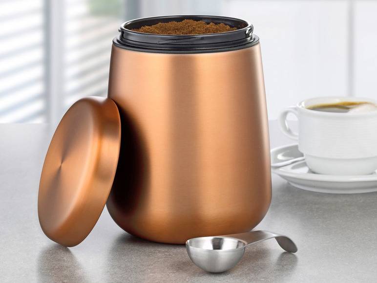 Esmeyer Kaffee-/ Vorratsdose Edelstahl inkl. Löffel im Deckel Bis zu 50% Rabatt