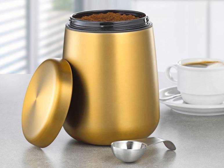 Esmeyer Kaffee-/ Vorratsdose Edelstahl inkl. Löffel im Deckel Bis zu 50% Rabatt