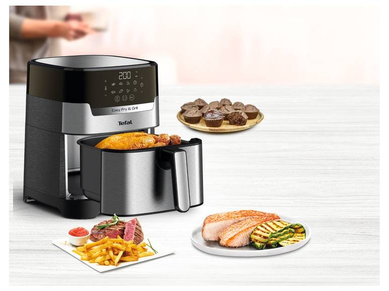 Tefal Heißluftfritteuse »Easy Fry & Grill XL Deluxe EY505D«, 1.550 W Im Verkauf
