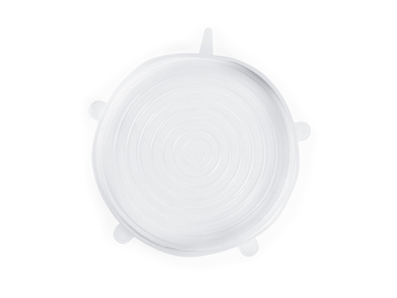 GOURMETmaxx Flexible Silikondeckel, 12 Stück , transparent Fabrikverkauf