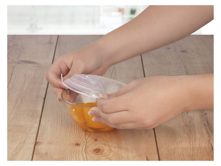GOURMETmaxx Flexible Silikondeckel, 12 Stück , transparent Fabrikverkauf