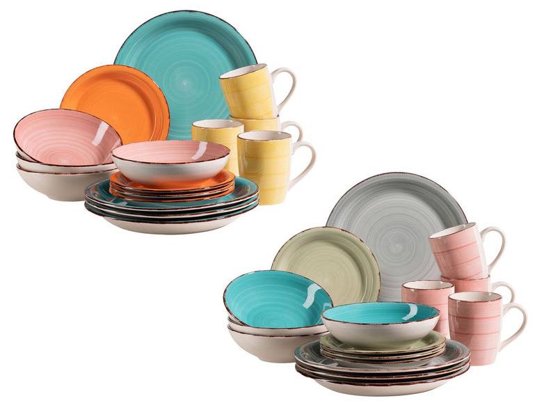MÄSER Serie Lumaca, Kombiservice 16-tlg, Keramik Geschirr-Set Begrenztes Angebot