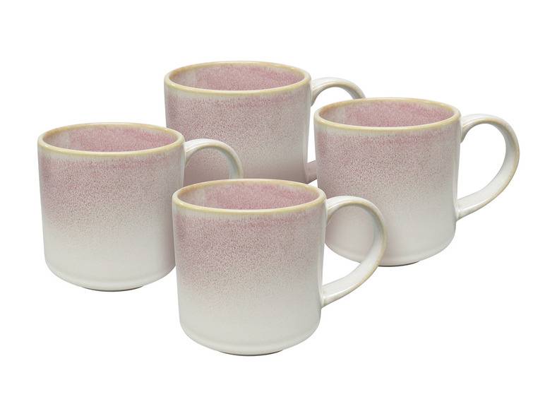vanWell Kaffeebecher 4erSet 38cl mit Farbglasur Steingut Bestseller