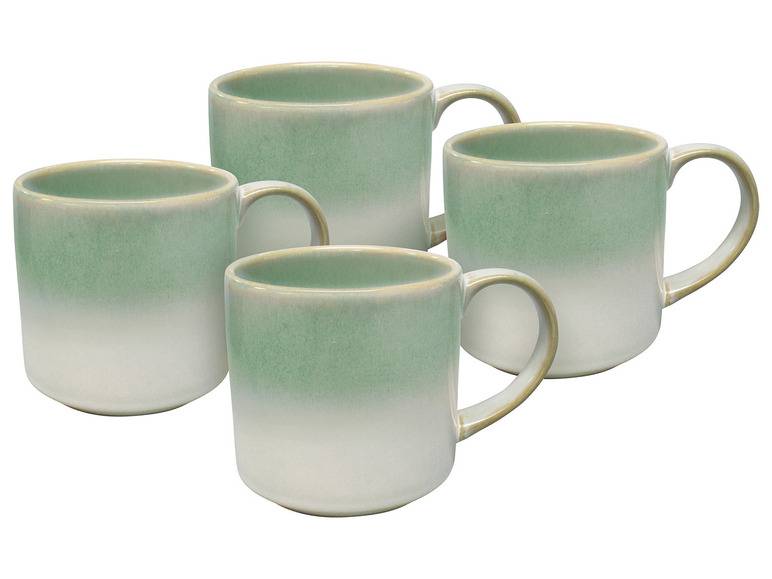 vanWell Kaffeebecher 4erSet 38cl mit Farbglasur Steingut Bestseller