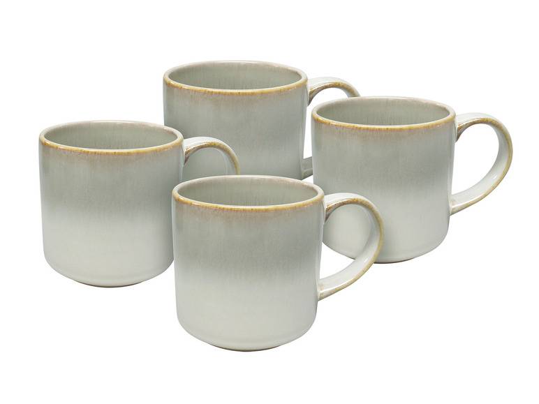 vanWell Kaffeebecher 4erSet 38cl mit Farbglasur Steingut Bestseller