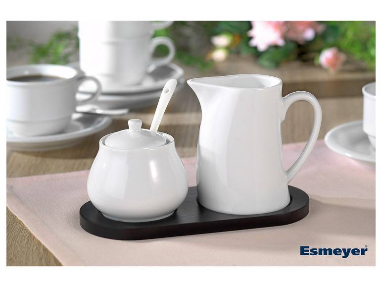 Esmeyer Milch- und Zuckerset aus weißem Porzellan Begrenzt auf 3 Tage