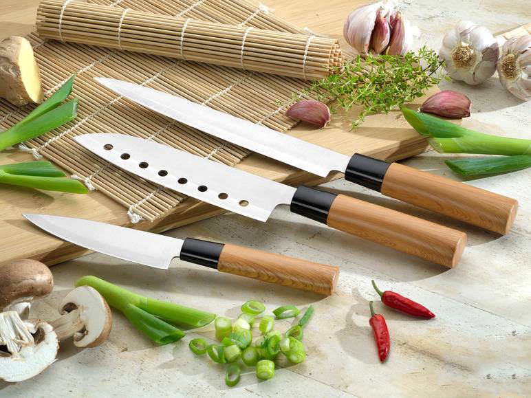 Esmeyer Messerset 3 tlg. im asiatischen Stil Fabrikverkauf