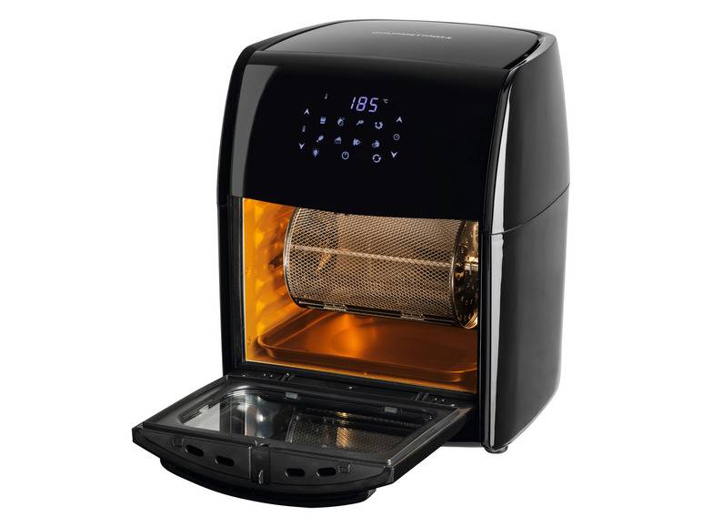 GOURMETmaxx Heißluftfritteuse mit Rotisserie, 1800 W, 12 l Heißer Verkauf