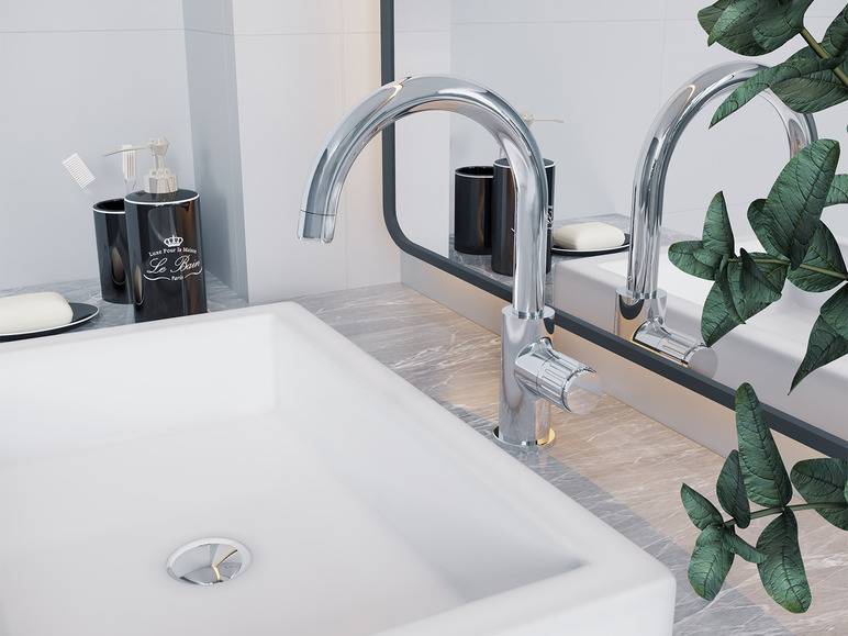 Duschwell Bad Waschtischarmatur Basic, mit Neoperl Luftsprudler Zeitlich begrenztes Angebot