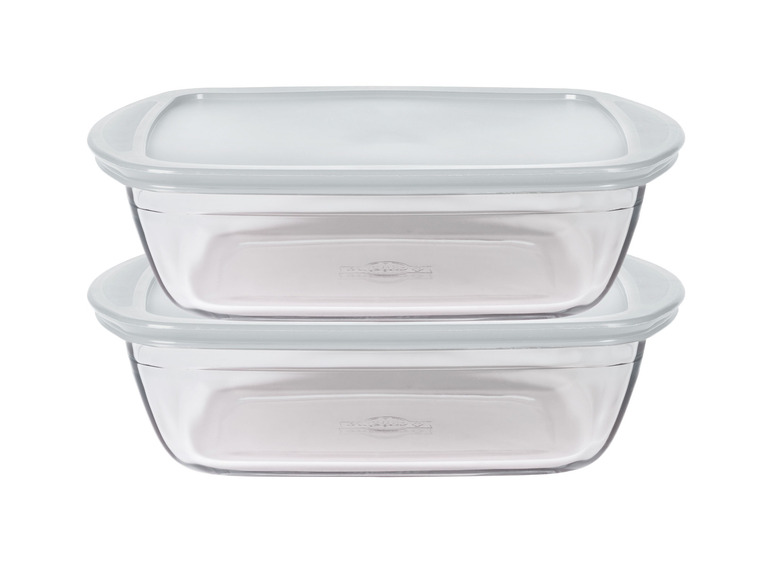 Pyrex® Daily Frischhaltedosen rechteckig, 2er Set, aus Borosilikatglas Outlet
