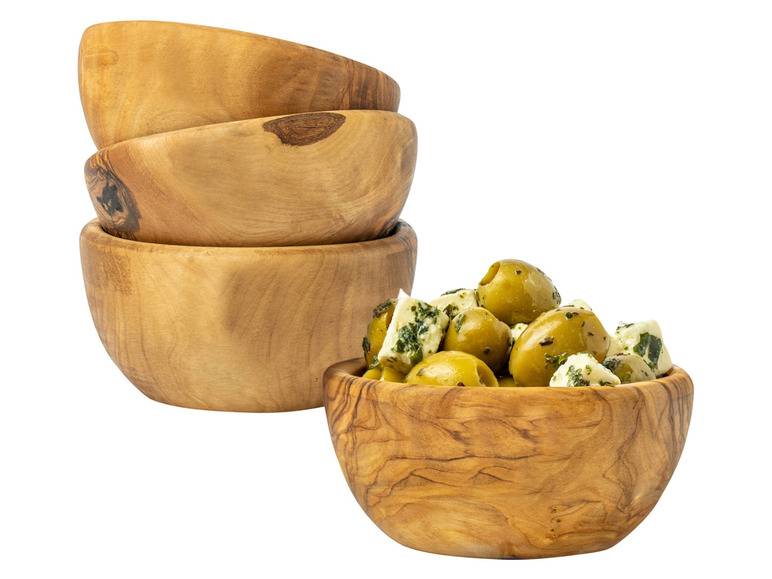 Soltako 2er und 4er Set Antipasti-/Dippschälchen Olivenholz Tägliche Deals