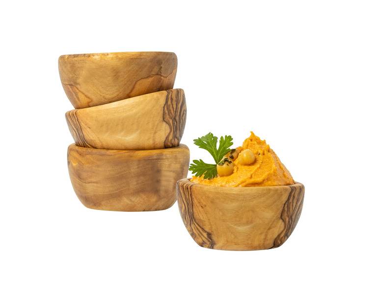 Soltako 2er und 4er Set Antipasti-/Dippschälchen Olivenholz Tägliche Deals