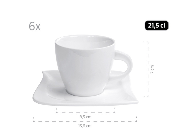 MÄSER Kaffeeservice »La Musica«, 18-teilig, aus Porzellan Fabrikpreis