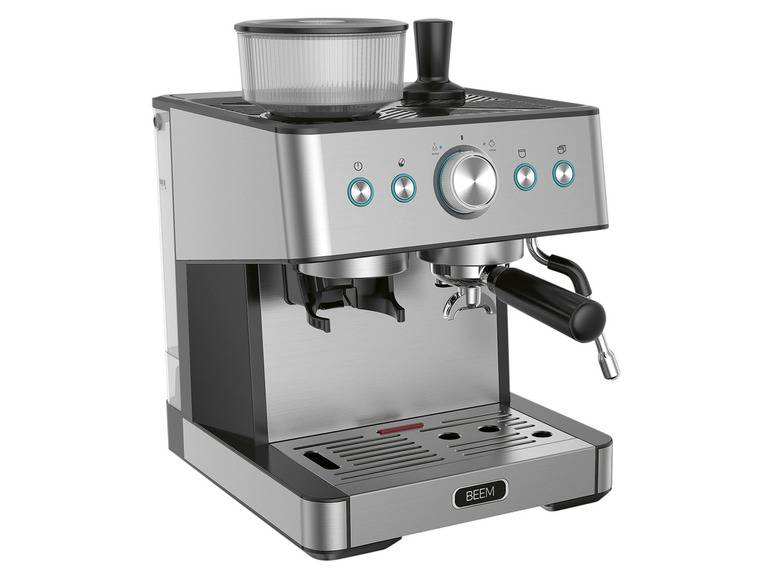 BEEM Siebträgermaschine mit Mahlwerk, Thermoblock, Heizsystem Preisnachlass