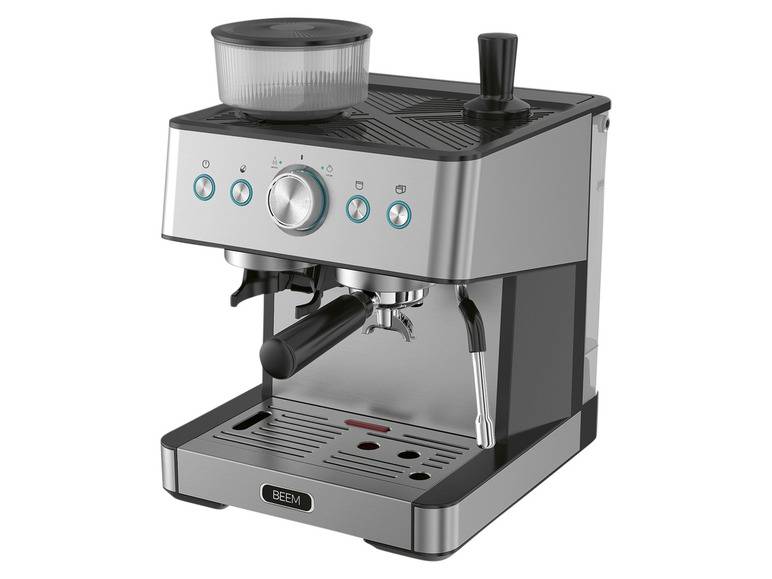 BEEM Siebträgermaschine mit Mahlwerk, Thermoblock, Heizsystem Preisnachlass