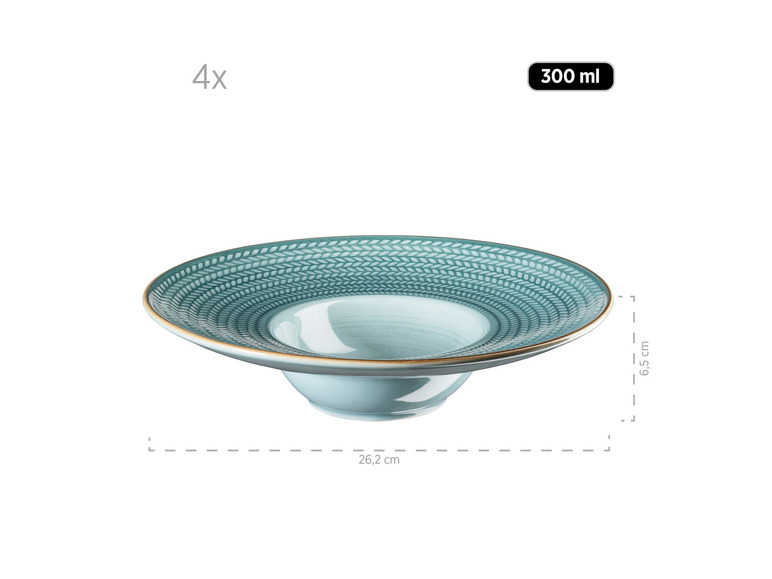 MÄSER Pastateller-Set »Prospero«, 4 Stück, handbemalt Lagerräumung