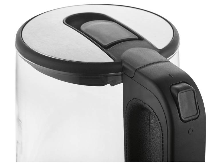 GOURMETmaxx Glas-Wasserkocher, 1,7 l, kabellos, LED Tägliche Deals