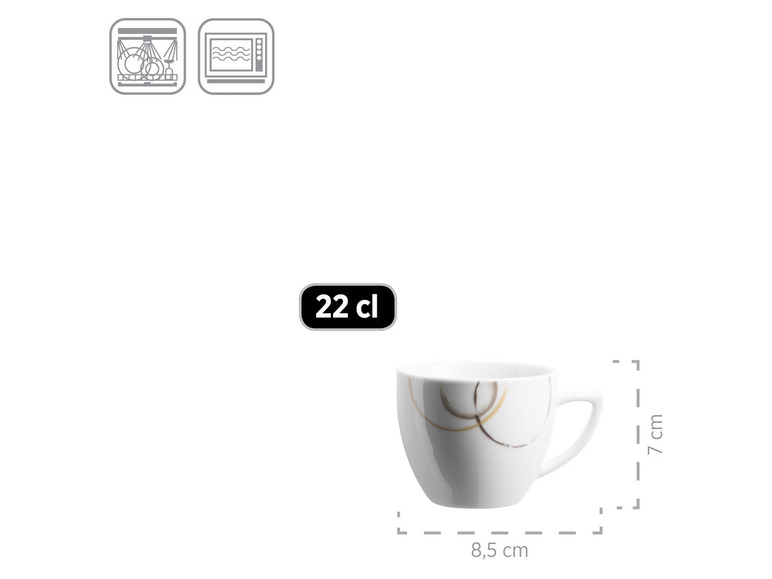 MÄSER Geschirr-Set »Nela«, beige/braun/weiß, 30-teilig JETZT KAUFEN