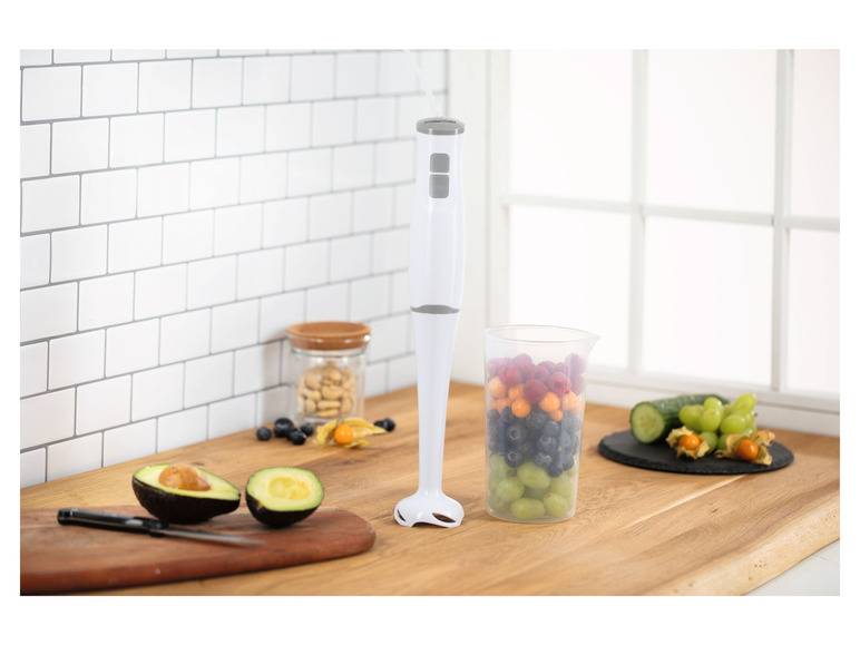 GOURMETmaxx Stabmixer 400 W weiß/grau Riesige Rabatte
