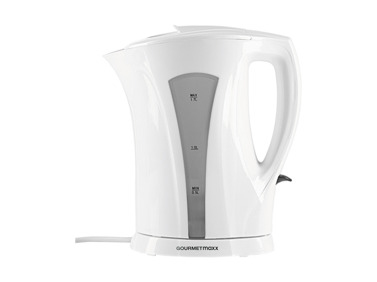 GOURMETmaxx Wasserkocher 1,7 l 2200W weiß/grau Günstig kaufen