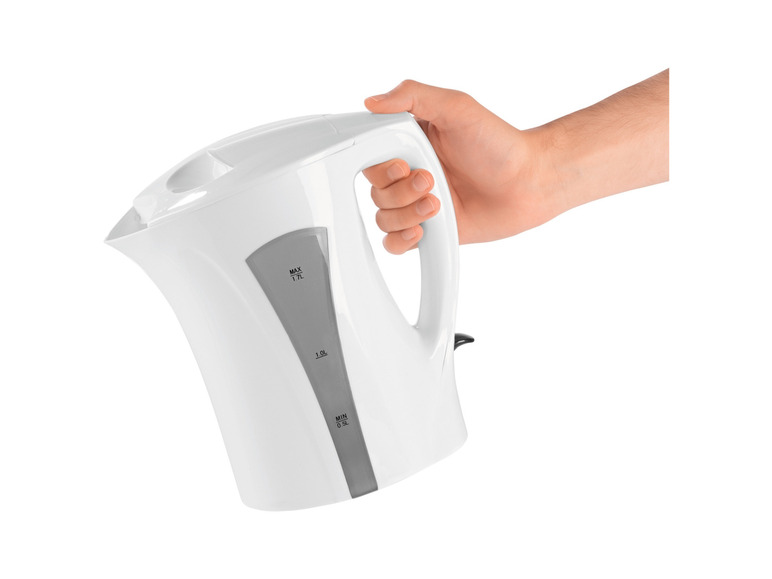 GOURMETmaxx Wasserkocher 1,7 l 2200W weiß/grau Günstig kaufen