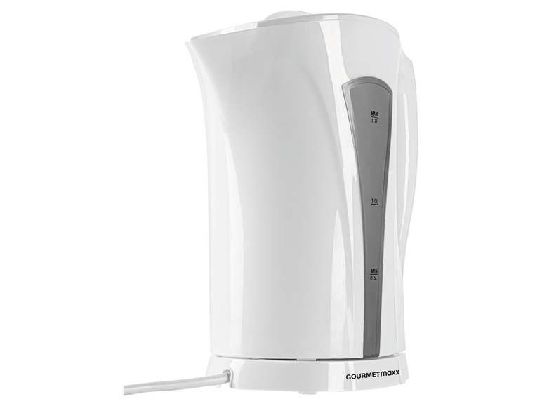 GOURMETmaxx Wasserkocher 1,7 l 2200W weiß/grau Günstig kaufen