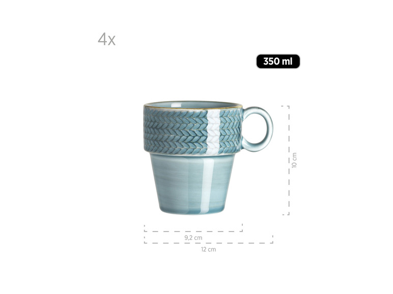 MÄSER Kaffeetassen-Set »Prospero«, 4 Stück, handbemalt Begrenztes Angebot